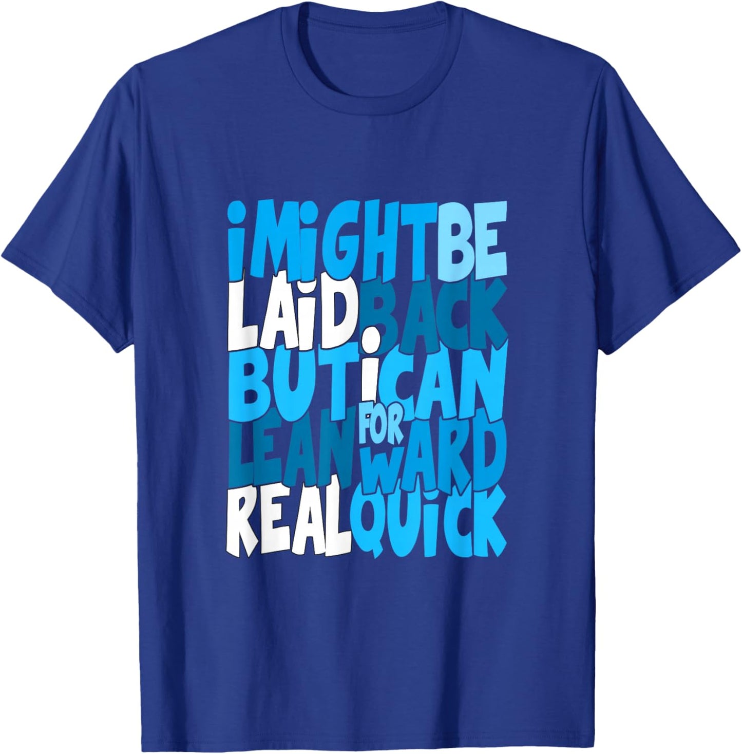 Blue Color Real Quick Blue Graphic T-Shirt - T-Shirt | Royal