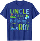 Uncle of The Birthday Boy Golf Player T-Shirt - T-Shirt | Royal