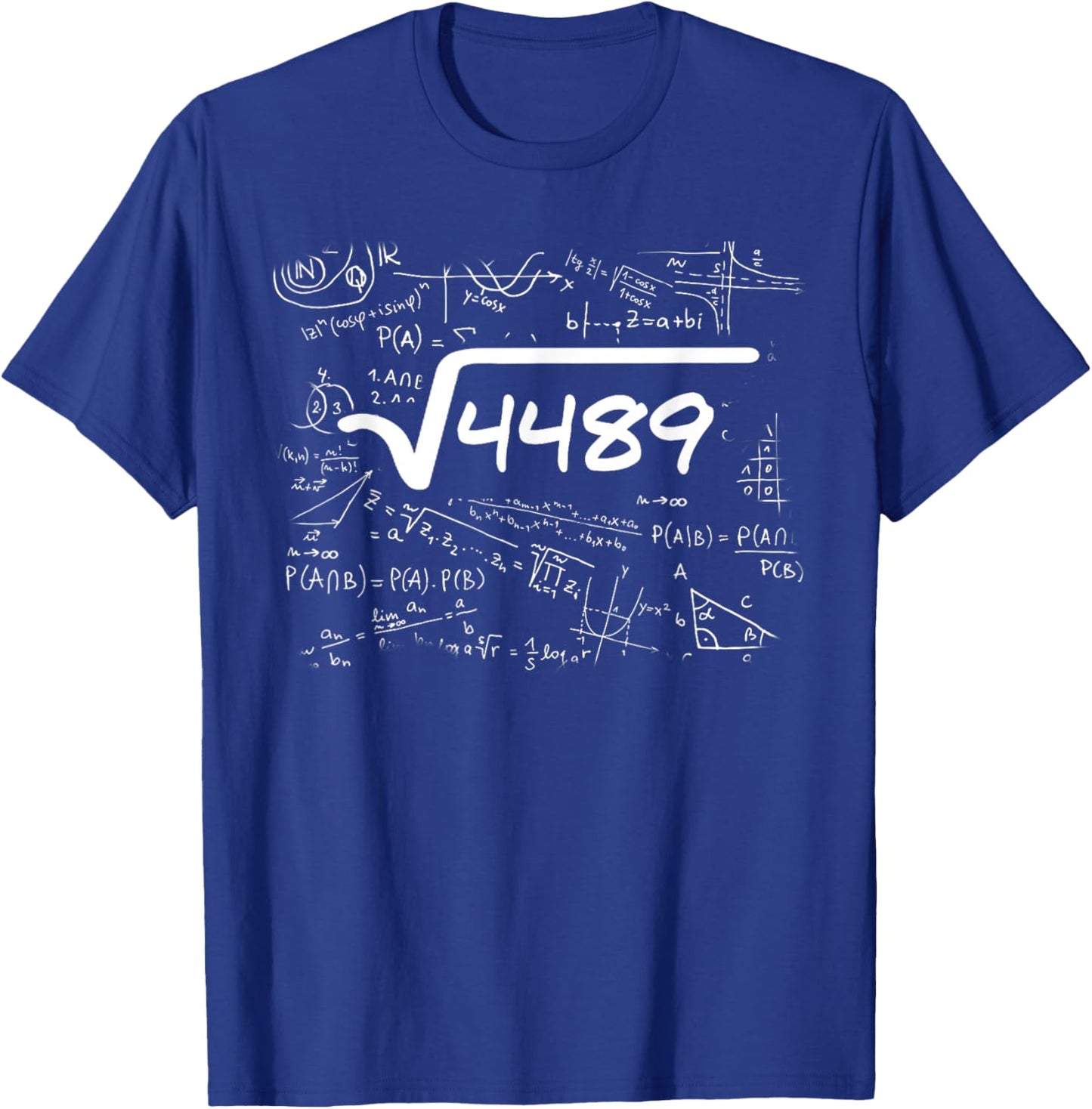 67 Meme Square Root 4489 Teen Six Seven Slang Math Teacher T-Shirt - T-Shirt | Royal