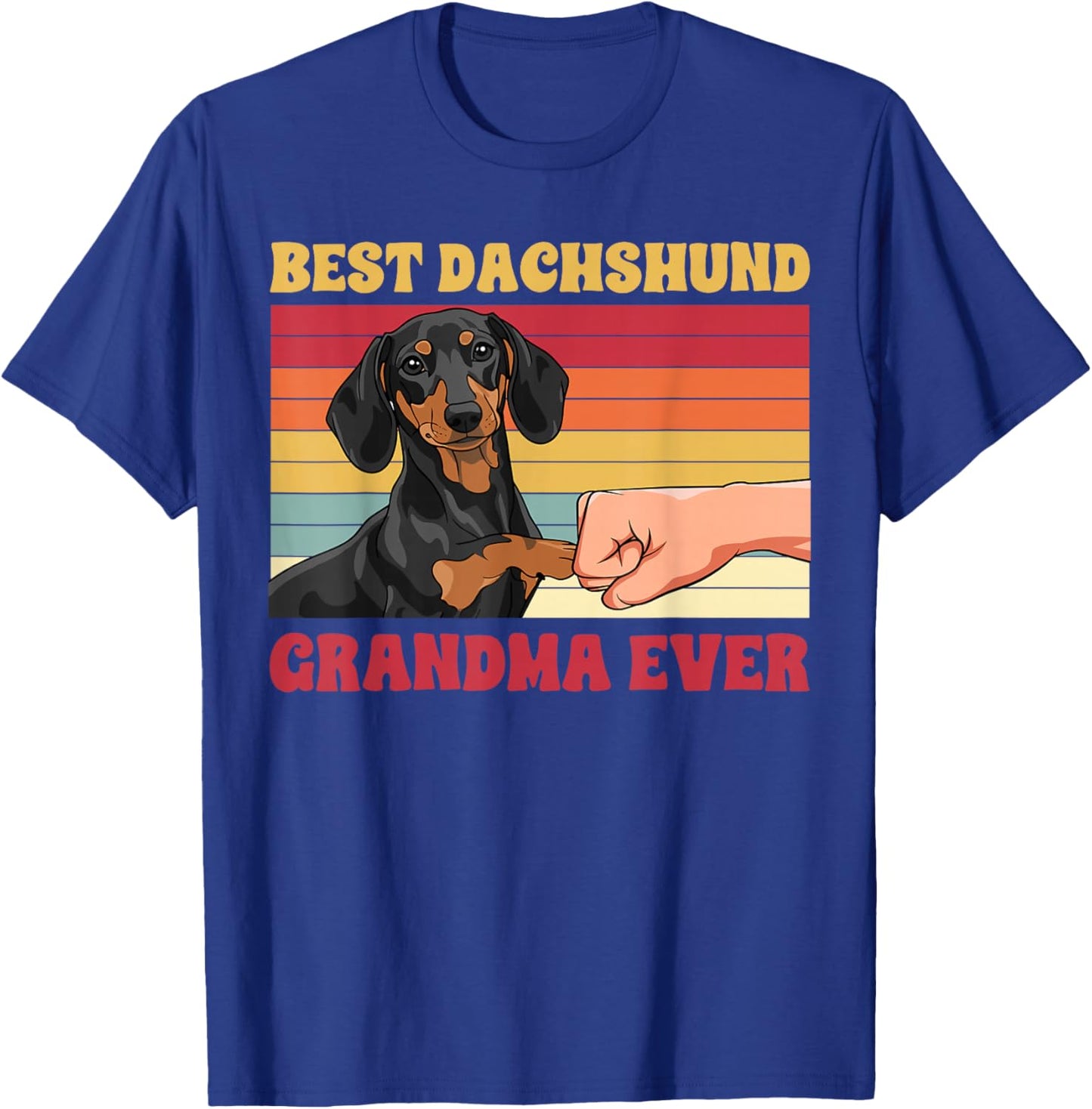 Best Dachshund Grandma Ever Dachshund Grandmother T-Shirt - T-Shirt | Royal