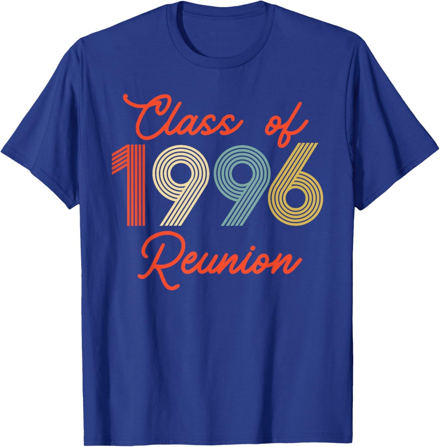 Vintage Class of 1996 Reunion High School Party Matching T-Shirt - T-Shirt | Royal
