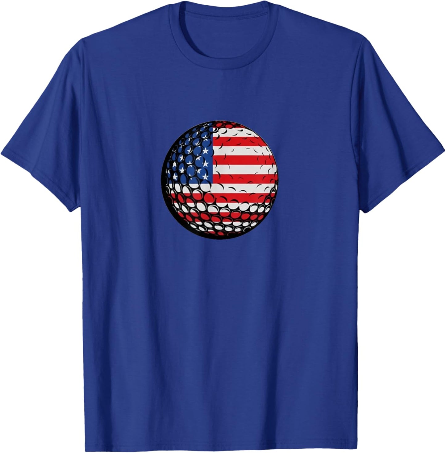 Golf Lover Golf Player Golfing USA Flag Golf Club Golfer T-Shirt - T-Shirt | Royal