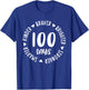 100 Days Kinder Braver Brighter Stronger Smarter T-Shirt - T-Shirt | Royal
