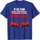 V is for Video Games Funny Gamer Valentine’s Day T-Shirt - T-Shirt | Royal