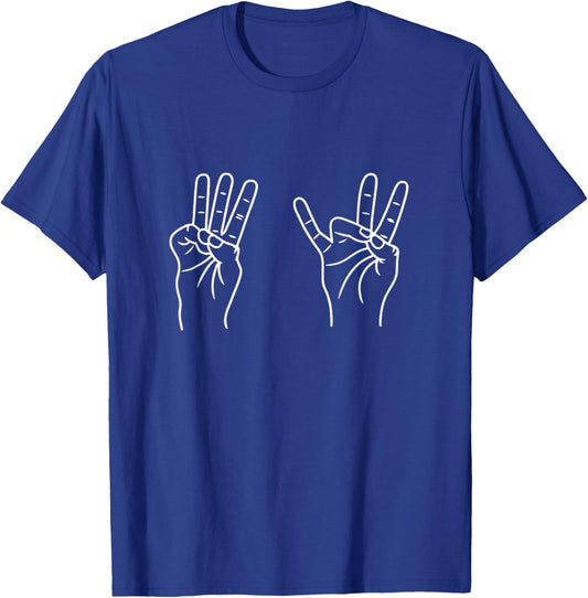 ASL Sign Language Funny 67 Meme Viral Hand Signs Slang T-Shirt - T-Shirt | Royal