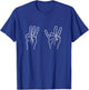 ASL Sign Language Funny 67 Meme Viral Hand Signs Slang T-Shirt - T-Shirt | Royal