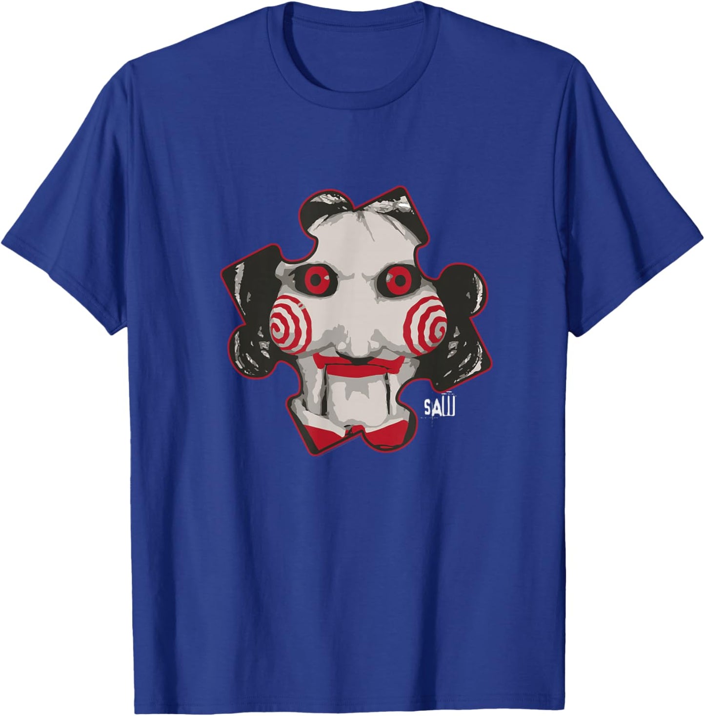 Saw Billy The Puppet Puzzle Piece T-Shirt - T-Shirt | Royal