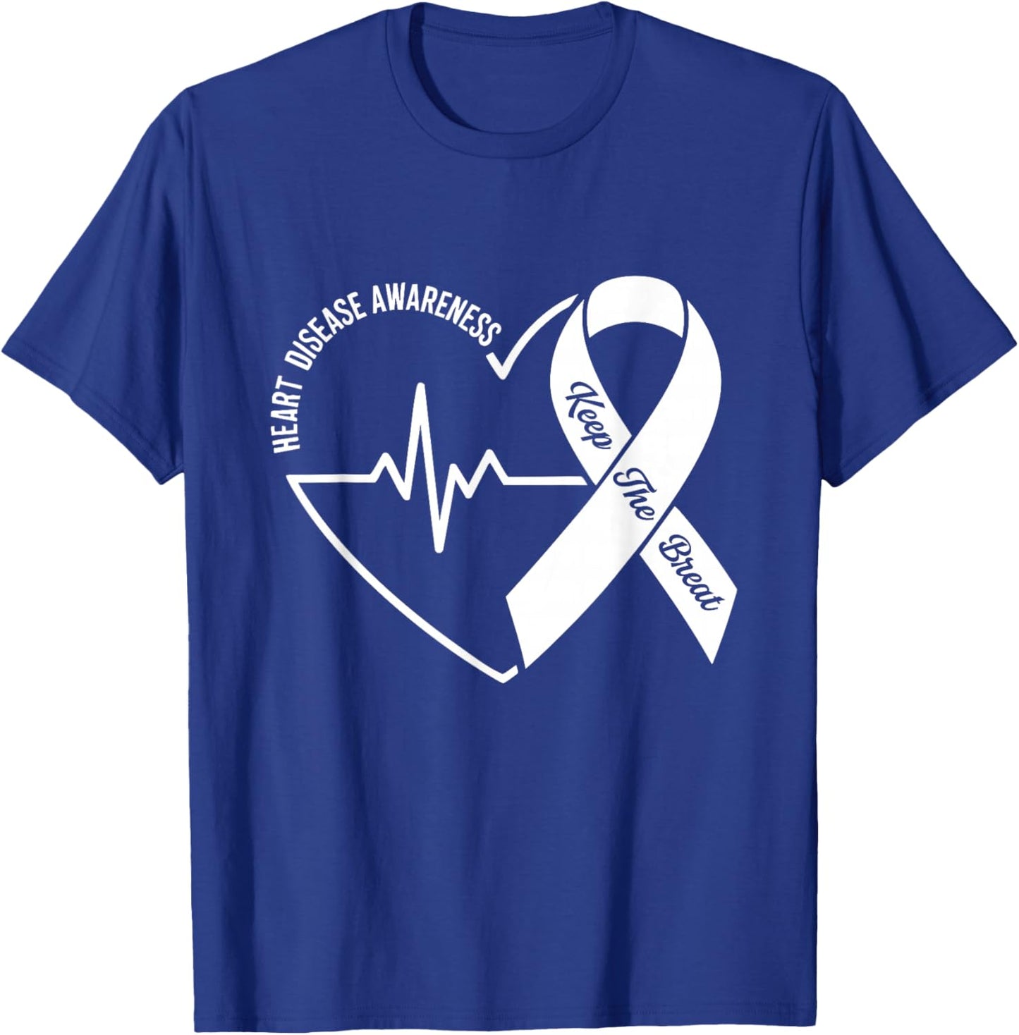 Wear Red Heart Disease Awareness Red Heart Health T-Shirt - T-Shirt | Royal
