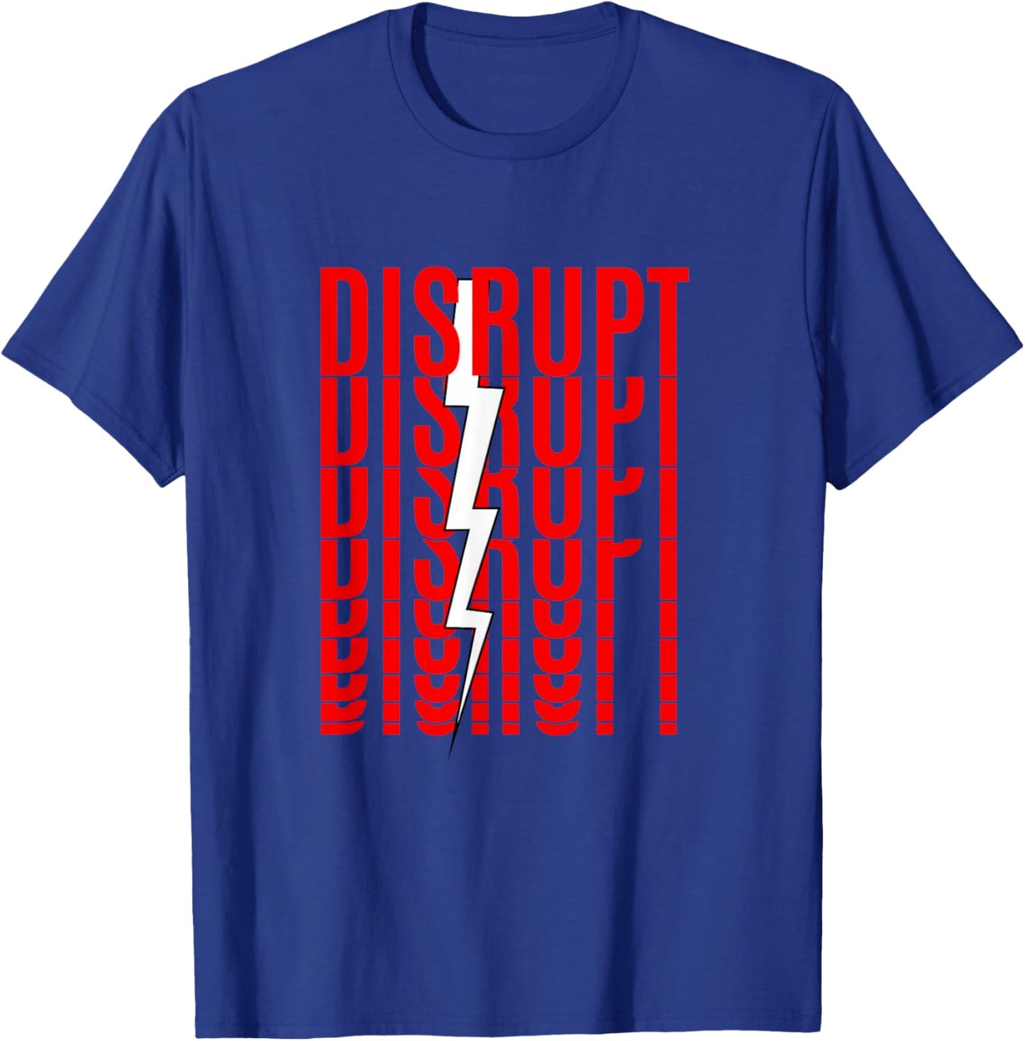 Red Color Disrupt Red Graphic T-Shirt - T-Shirt | Royal