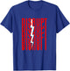 Red Color Disrupt Red Graphic T-Shirt - T-Shirt | Royal