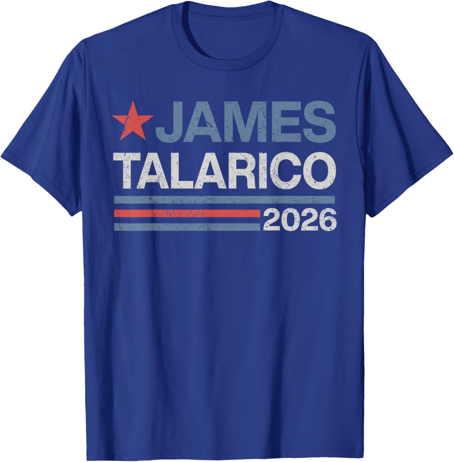 James Talarico for U.S. Senate from Texas 2026 Retro US Flag T-Shirt - T-Shirt | Royal