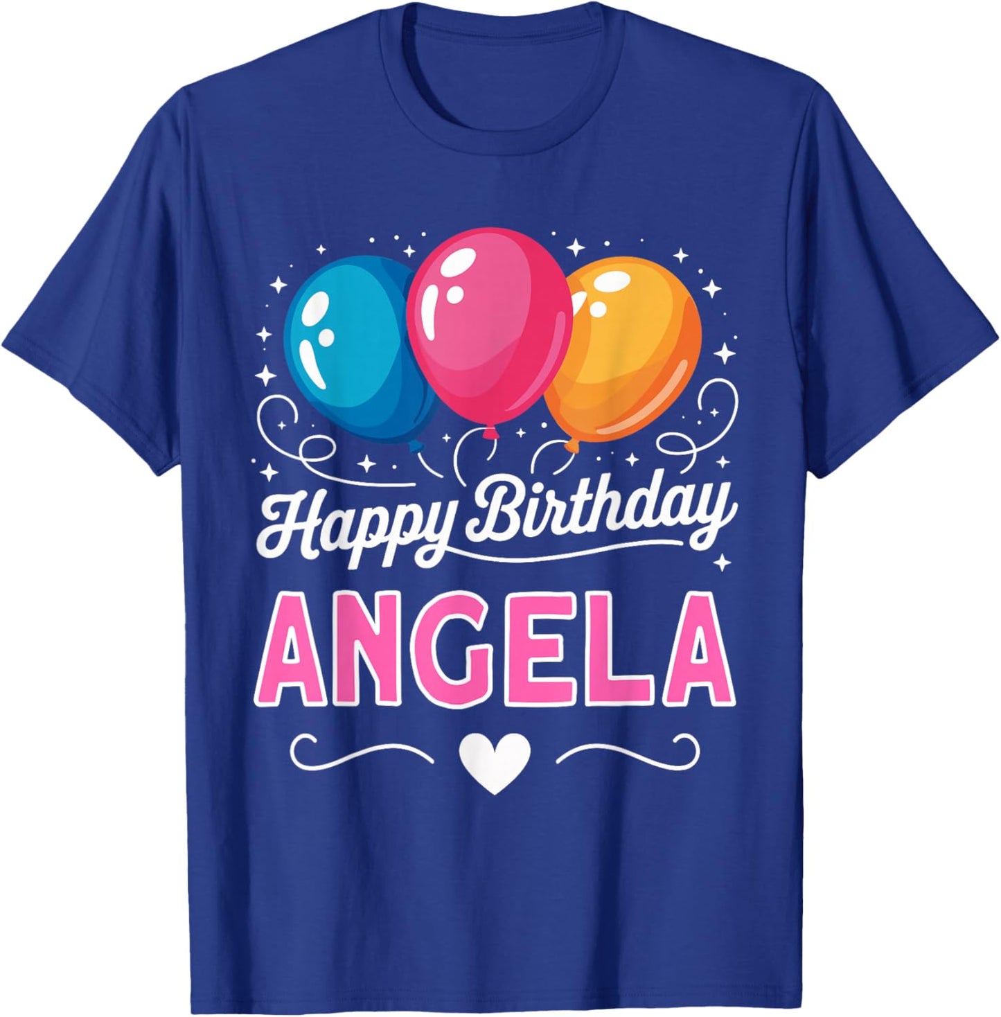 Happy Birthday Angela T-Shirt - T-Shirt | Royal