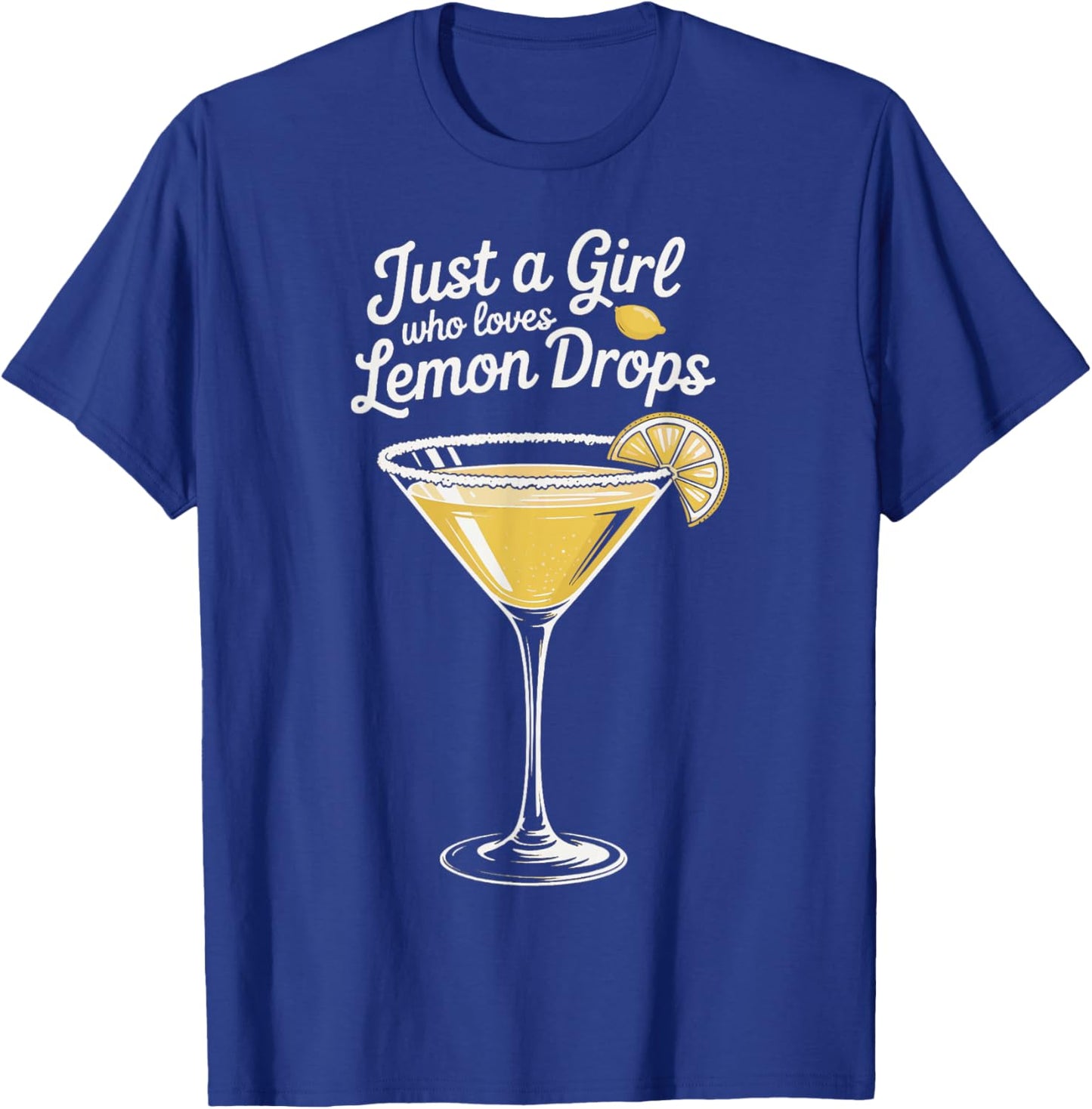 Martini Drinker Lemon Drop Cocktail Drinks T-Shirt - T-Shirt | Royal