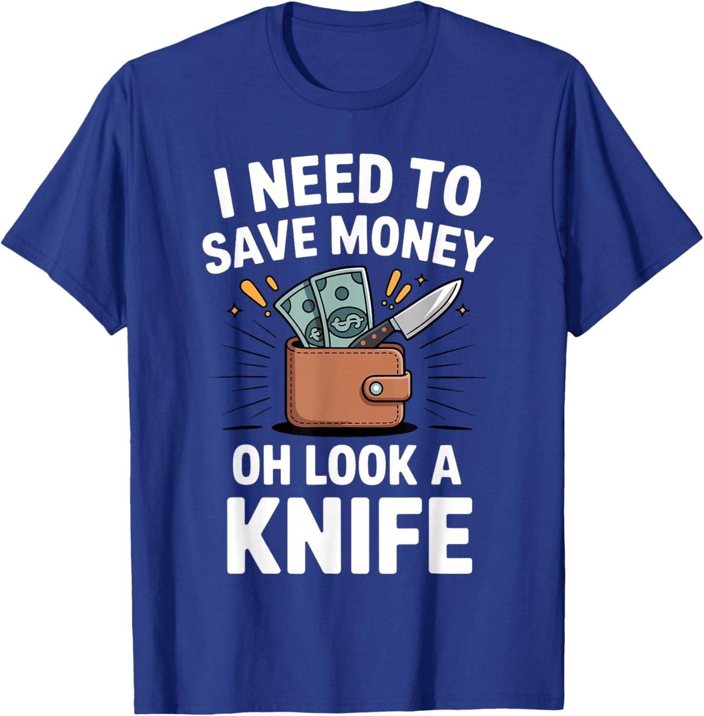 Funny Knife Design Women Collectible Knife Collector T-Shirt - T-Shirt | Royal