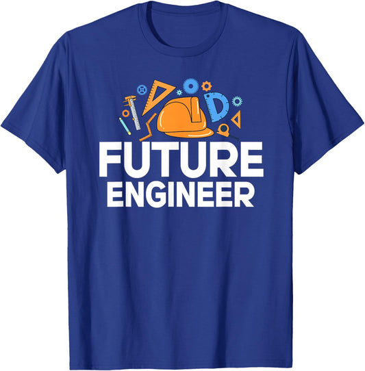 Future Engineer Kids Engineer Boy Engineering T-Shirt - T-Shirt | Royal
