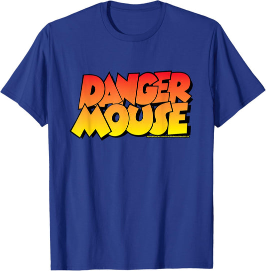 Danger Mouse Classic Logo Retro T-Shirt - T-Shirt | Royal