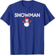Snowman and Snow Blower, Rude Couples Christmas T-Shirt - T-Shirt | Royal