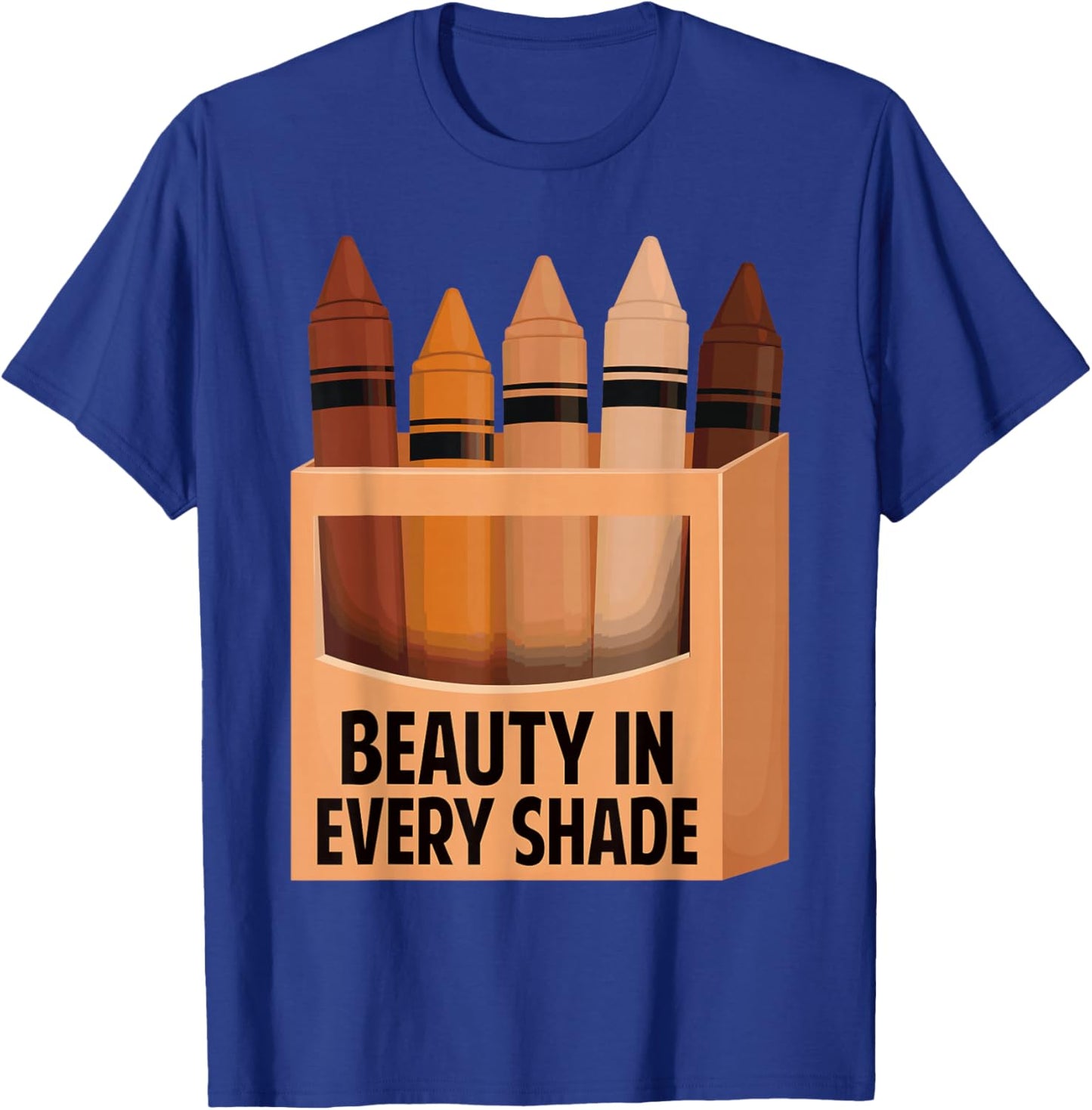 Beauty in Every Shade Melanin Black History Month Afro Women T-Shirt - T-Shirt | Royal