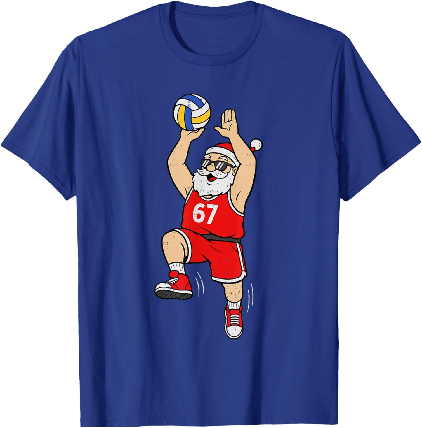 67 Volleyball Santa Six Seven Meme Christmas Sport Boys T-Shirt - T-Shirt | Royal