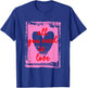 Retro All You Need is Love Funny Valentine Heart Cute Girly T-Shirt - T-Shirt | Royal