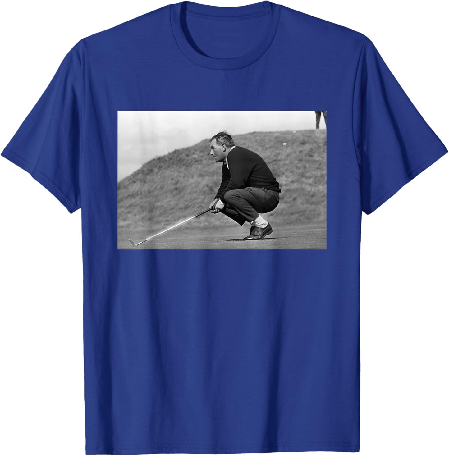 Arnold Palmer On The Putting Green British Open Golf 1965 T-Shirt - T-Shirt | Royal