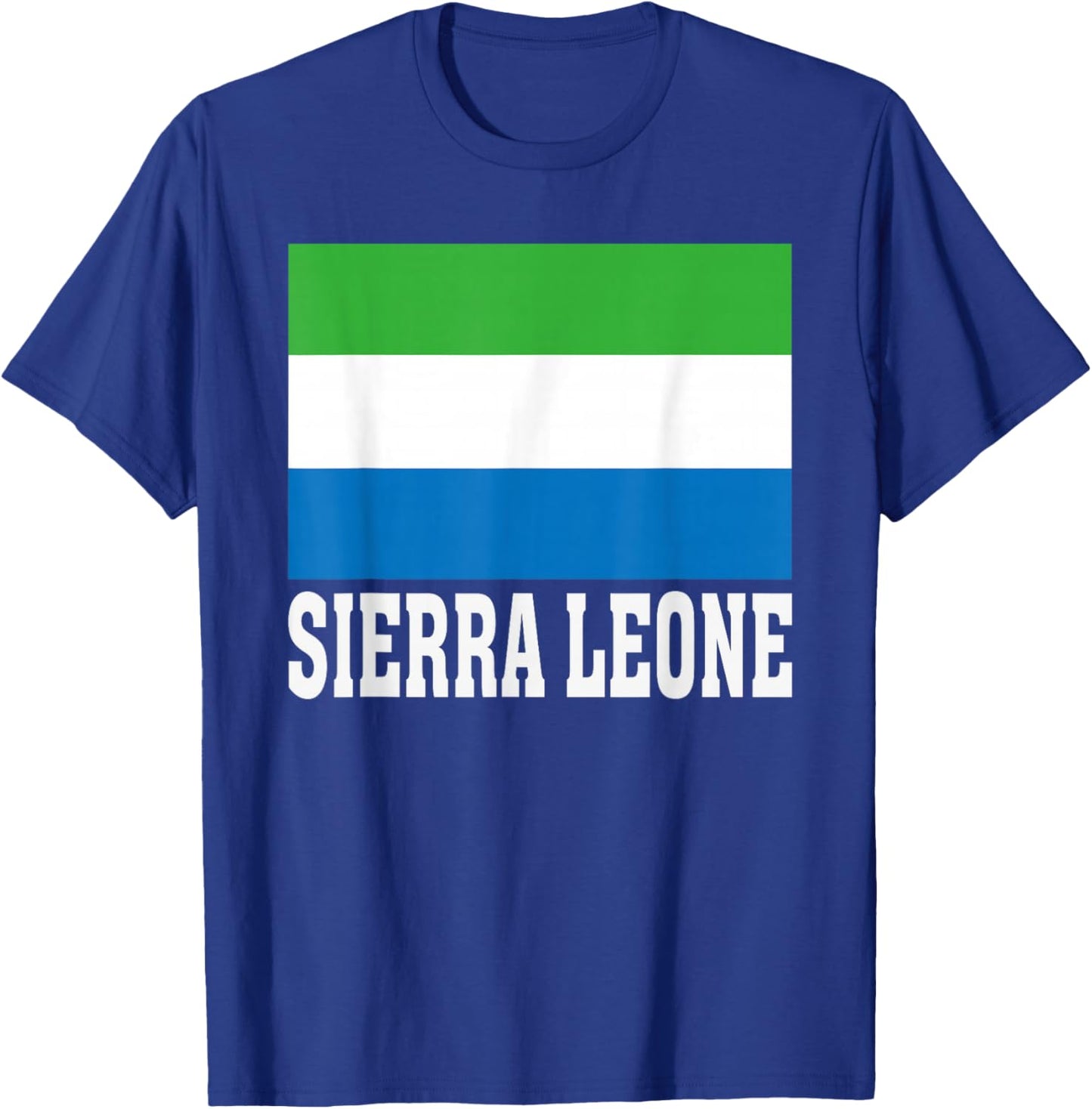 Sierra Leone Flag Patriotic National Roots Souvenir T-Shirt - T-Shirt | Royal
