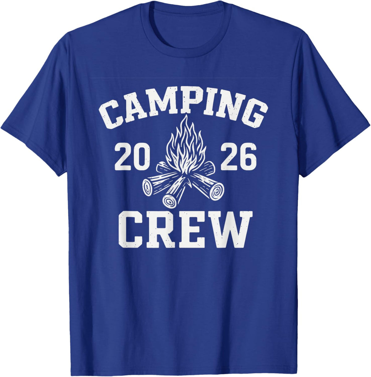 Retro Group Camper Trip Family Matching Camping Crew 2026 T-Shirt - T-Shirt | Royal