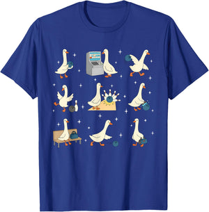 Funny Bowling Goose Meme Bowling Player Humor T-Shirt - T-Shirt | Royal