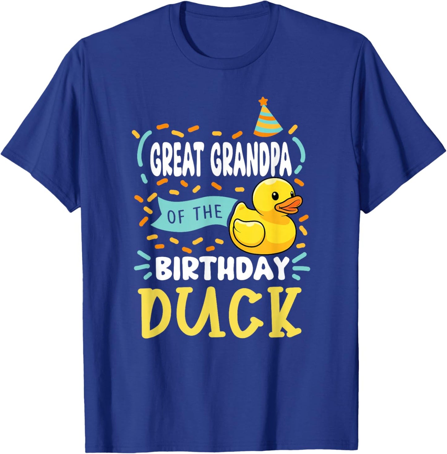 Great Grandpa of The Birthday Duck Boy Rubber Duck Bday T-Shirt - T-Shirt | Royal