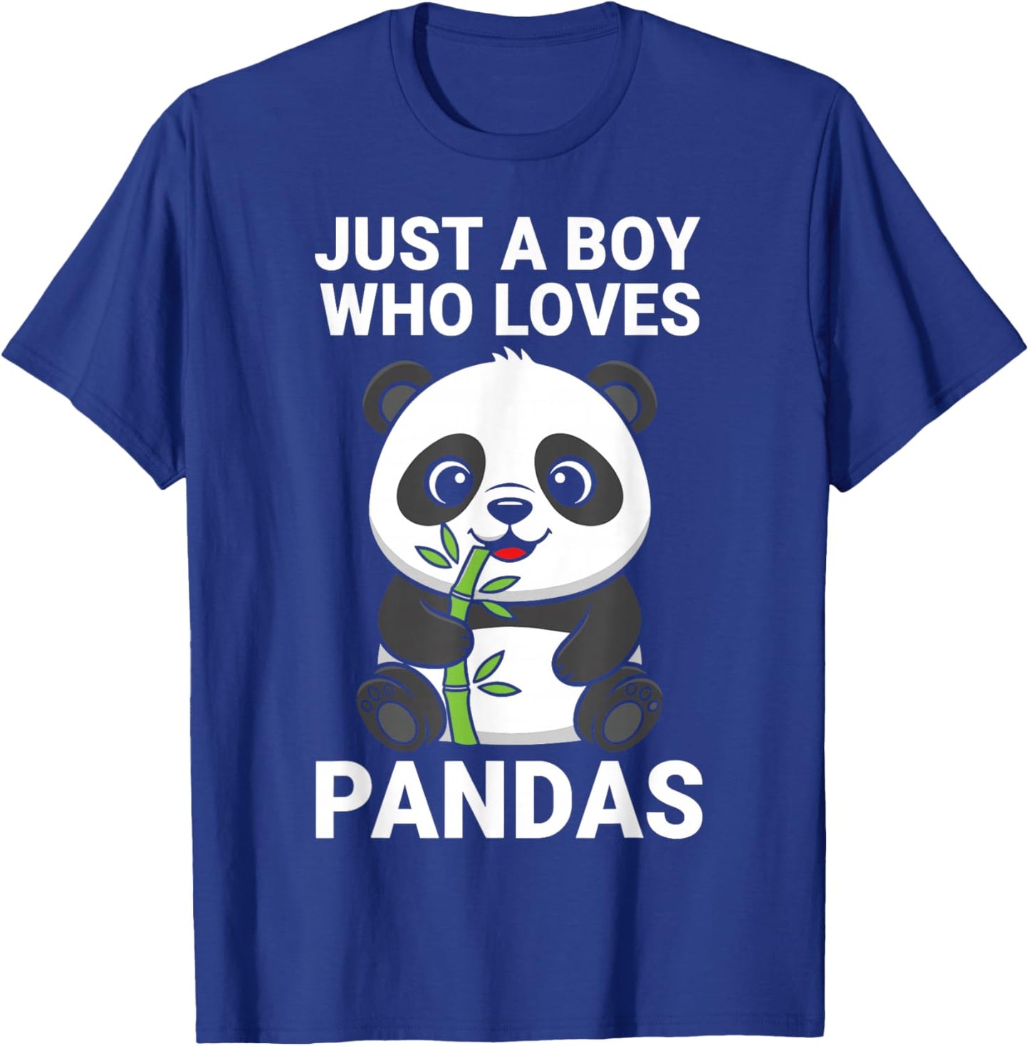 Just A Boy Who Loves Pandas T-Shirt - T-Shirt | Royal