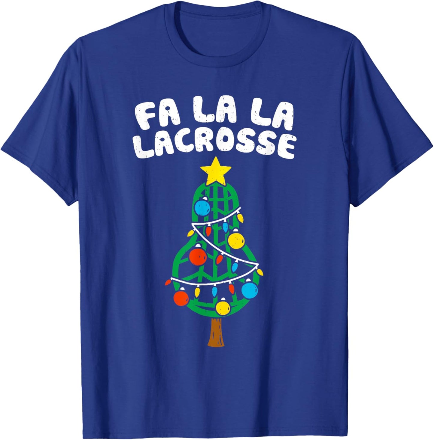 Funny FA La Lacrosse Christmas Lax Player Goalie Team Sport T-Shirt - T-Shirt | Royal