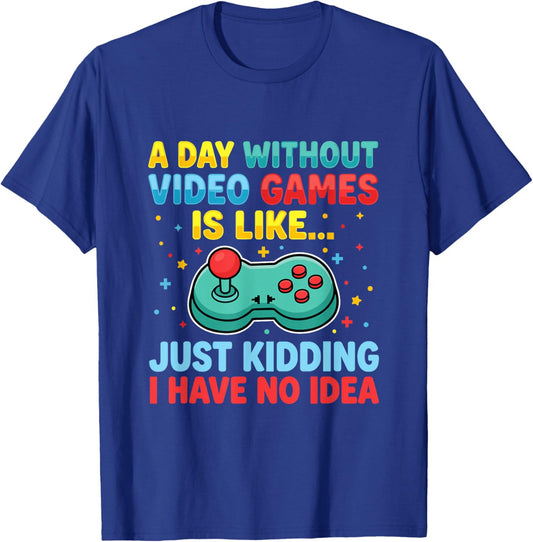 Funny Gamer Saying Men Boys Teens Video Gaming T-Shirt - T-Shirt | Royal