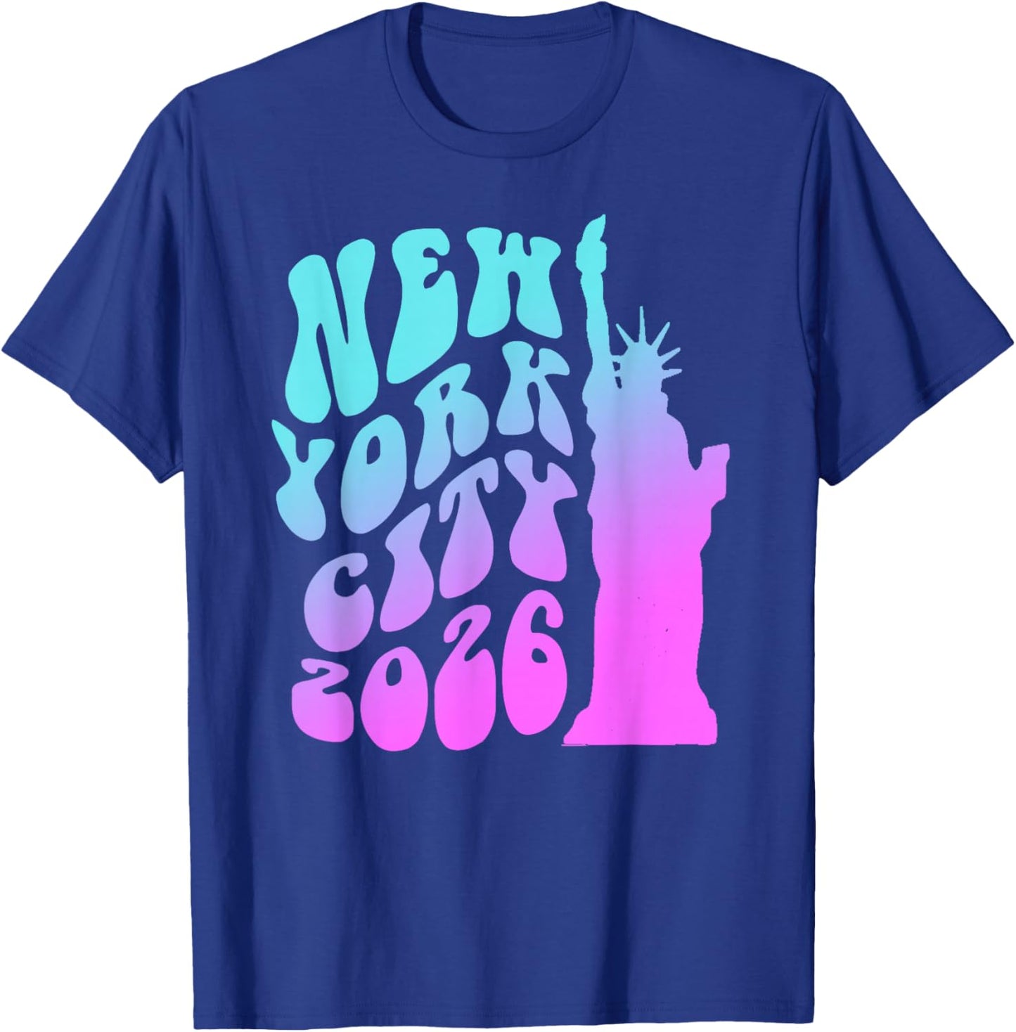 Vintage NEW YORK City 2026 Trip USA Holiday Vacay Girls T-Shirt - T-Shirt | Royal