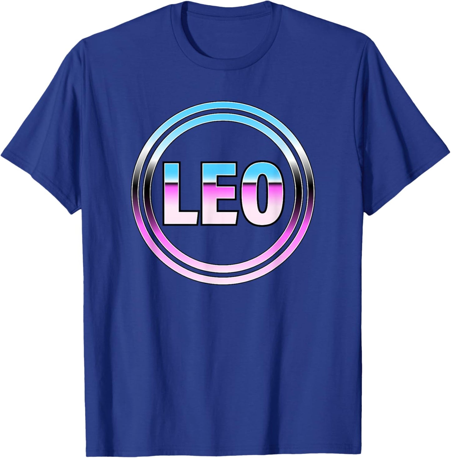 Leo Retro Style Astrology T-Shirt - T-Shirt | Royal