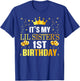 It's My Lil Sister's 1st Birthday Happy 1 Years Old T-Shirt - T-Shirt | Royal