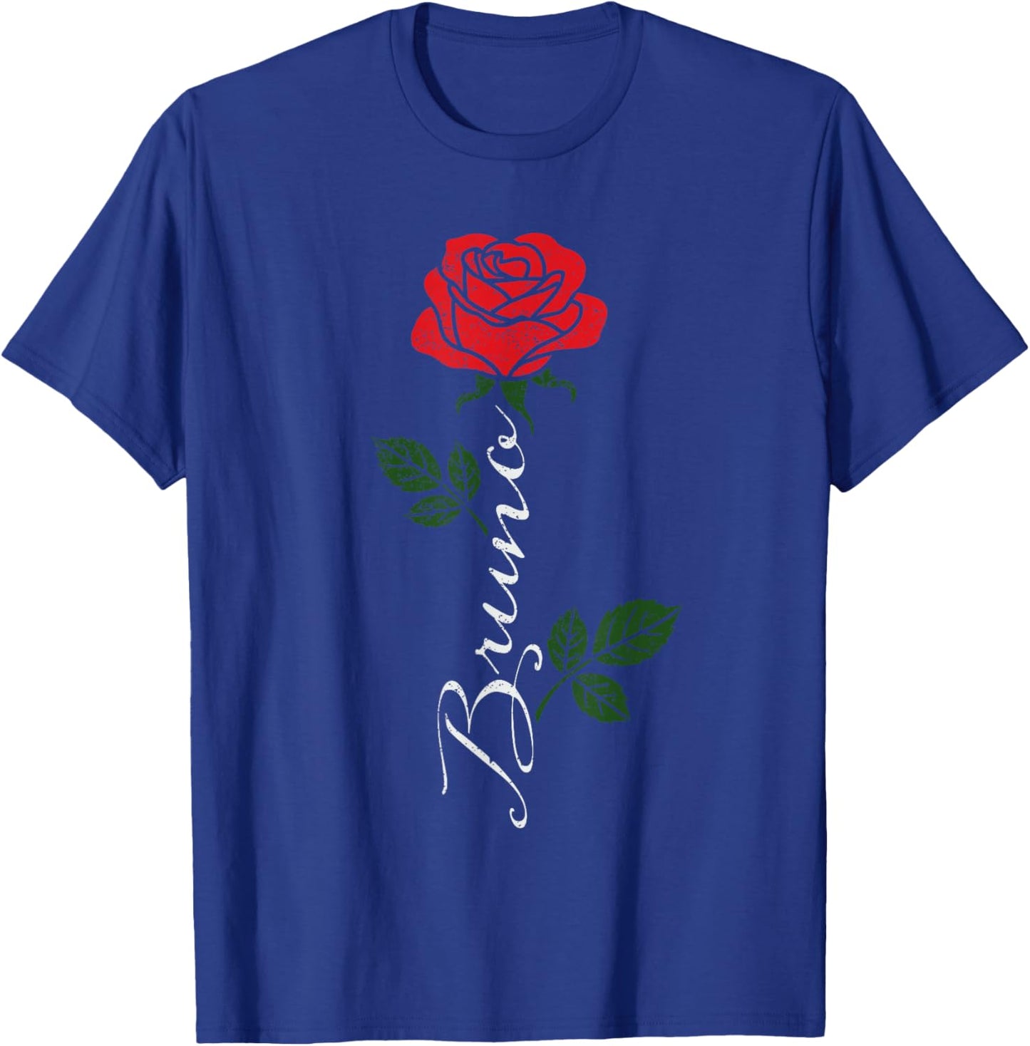 Vintage Bruno Personalized Name I Love Bruno 70's 80's Retro T-Shirt - T-Shirt | Royal