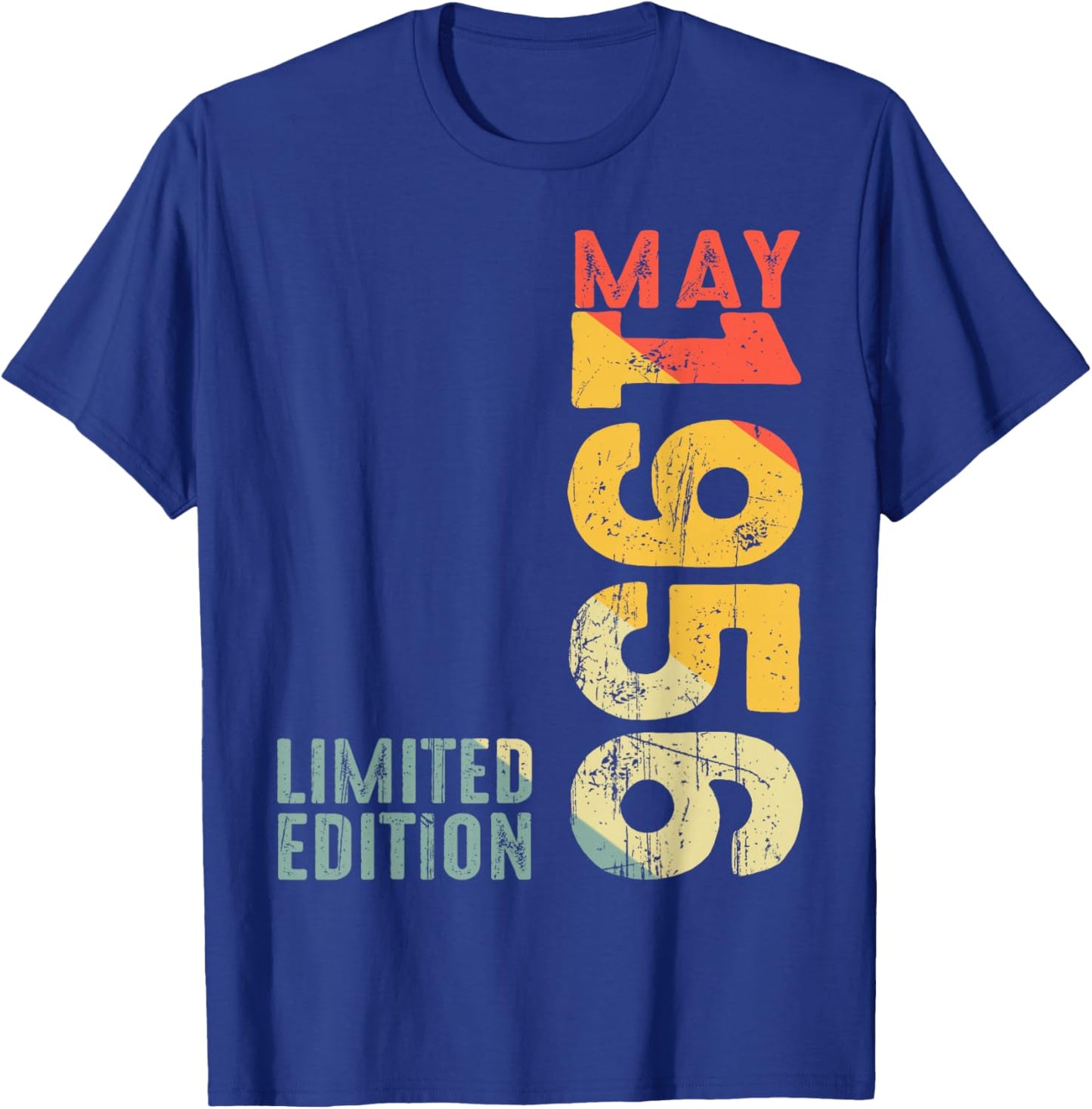 Month May 1956 Year 1956 Retro 1956 Vintage 1956 Since 1956 T-Shirt - T-Shirt | Royal