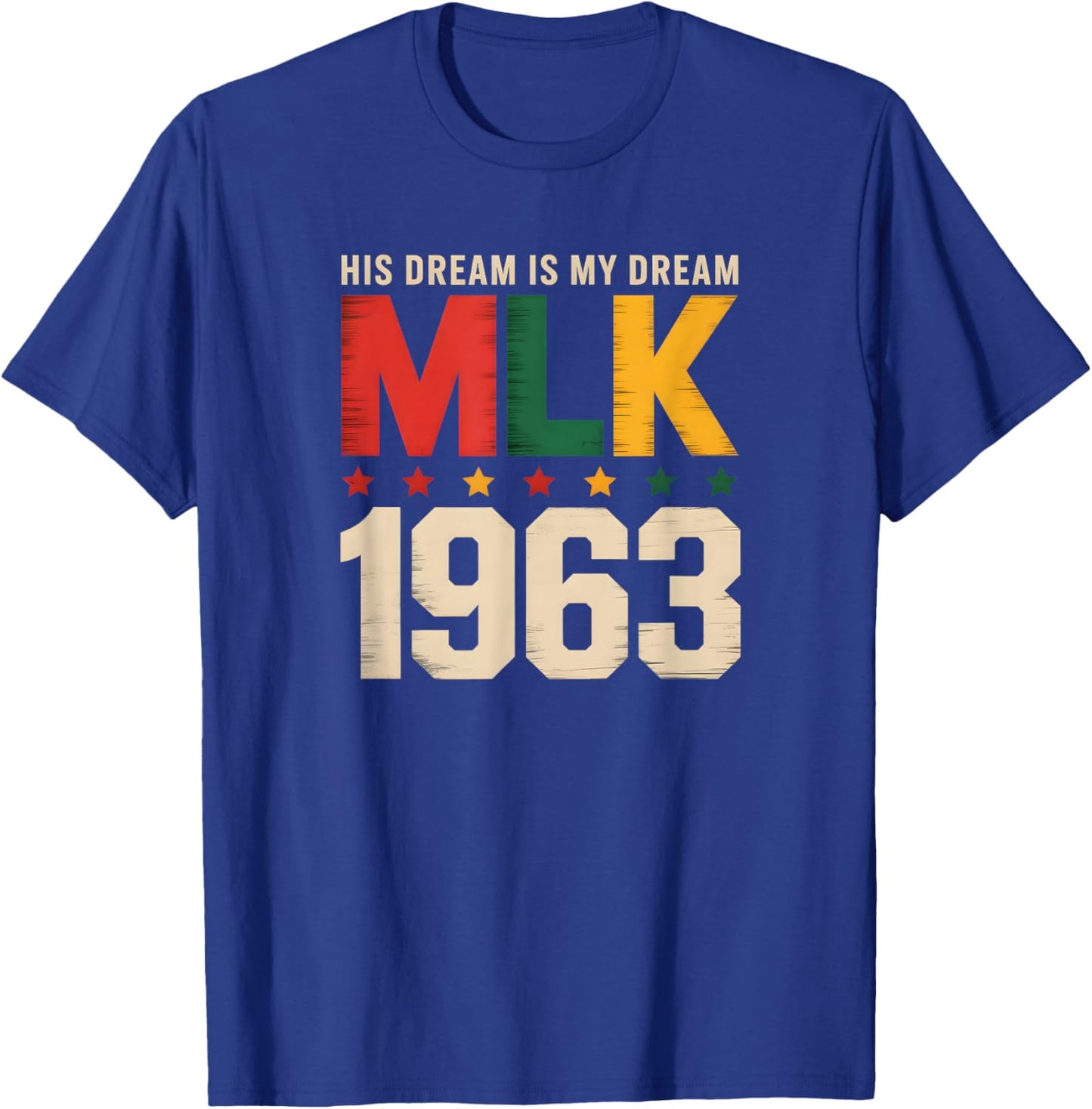 Retro MLK 1963 Dream Legacy Civil Rights Movement Art T-Shirt - T-Shirt | Royal