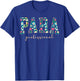 Paraprofessional Flowers para Parapro T-Shirt - T-Shirt | Royal
