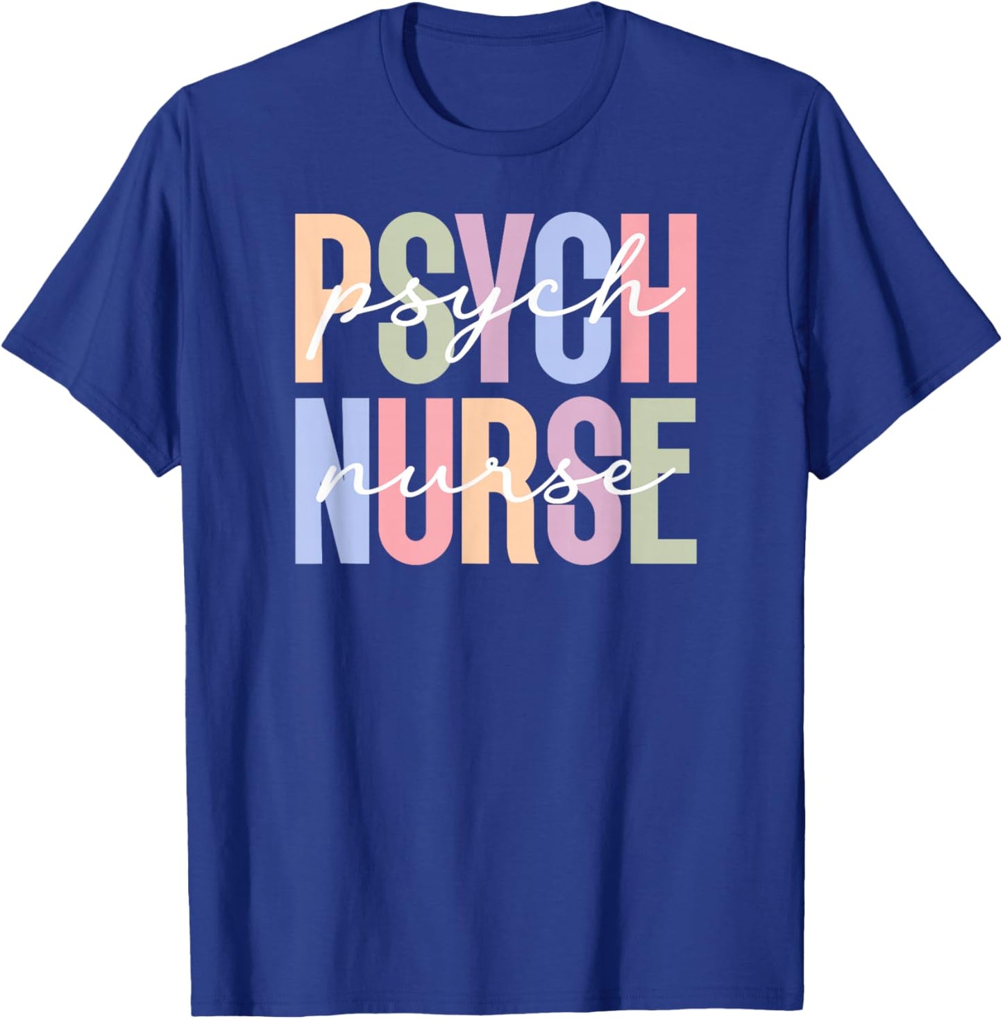 Boho Psych Nurse Appreciation Psychiatric Nurse T-Shirt - T-Shirt | Royal