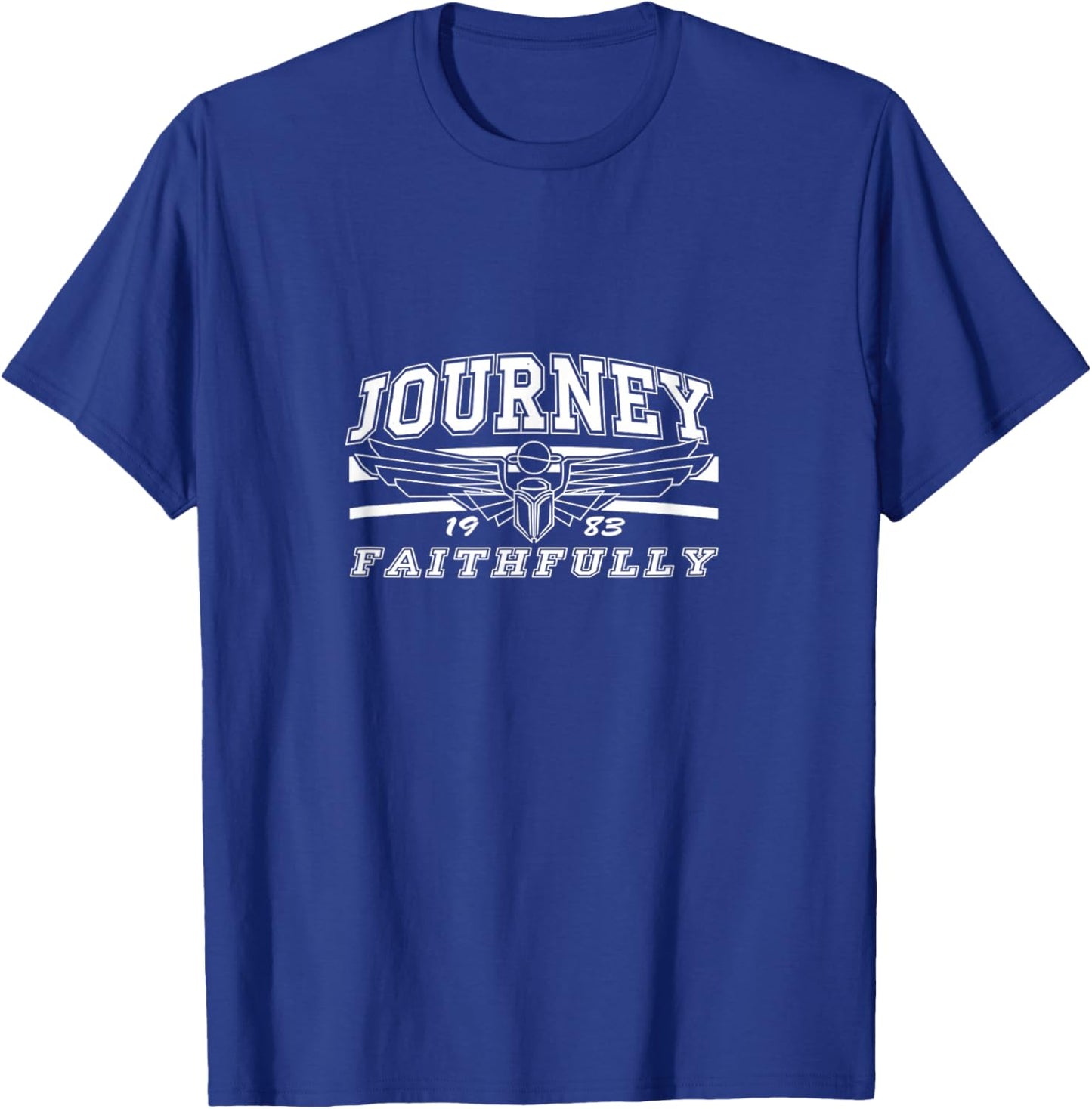 Journey Classic American Rock Band 'Faithfully' PAPL2800 T-Shirt - T-Shirt | Royal