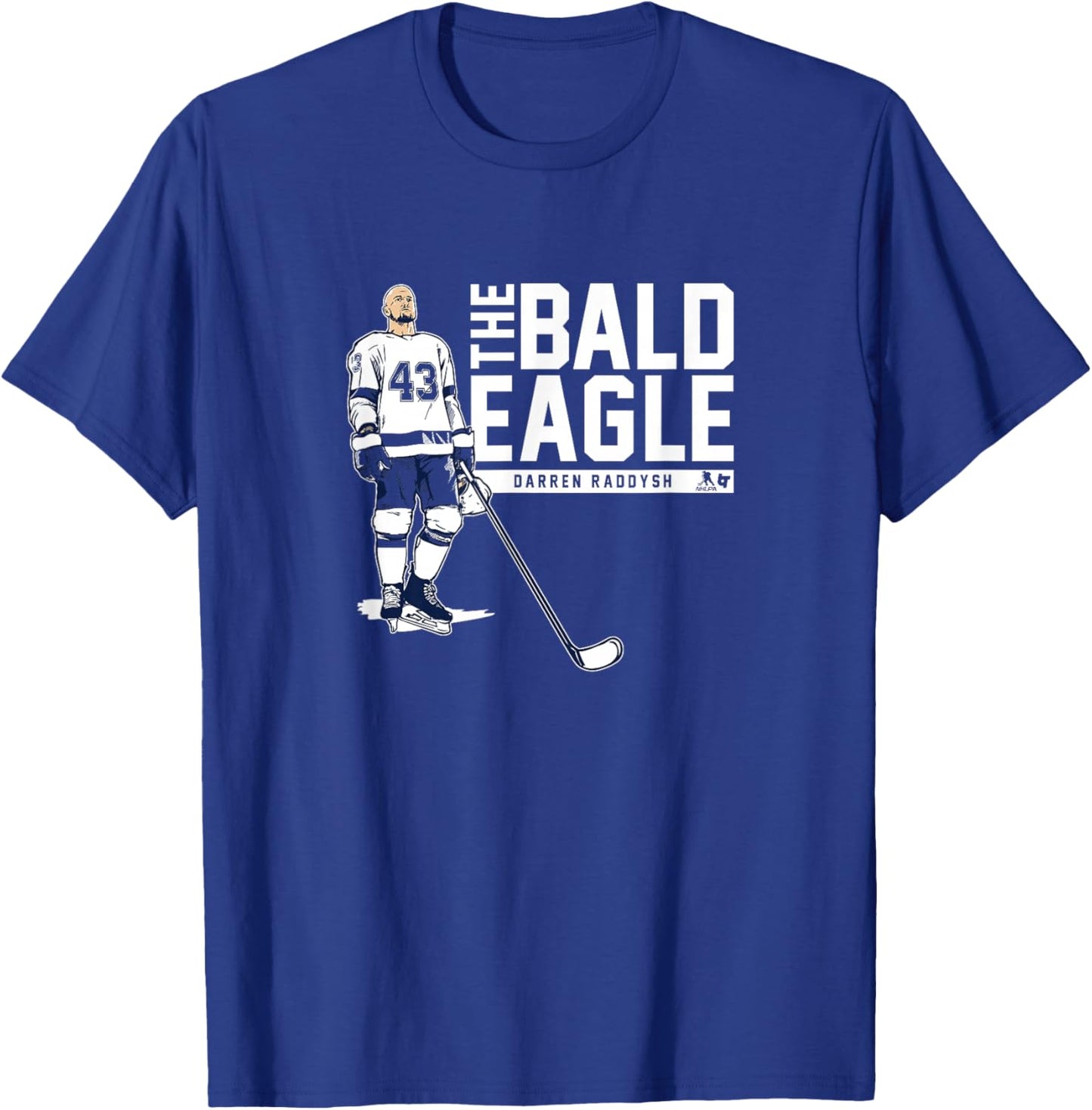 Darren Raddysh - The Bald Eagle - Tampa Bay Hockey T-Shirt - T-Shirt | Royal