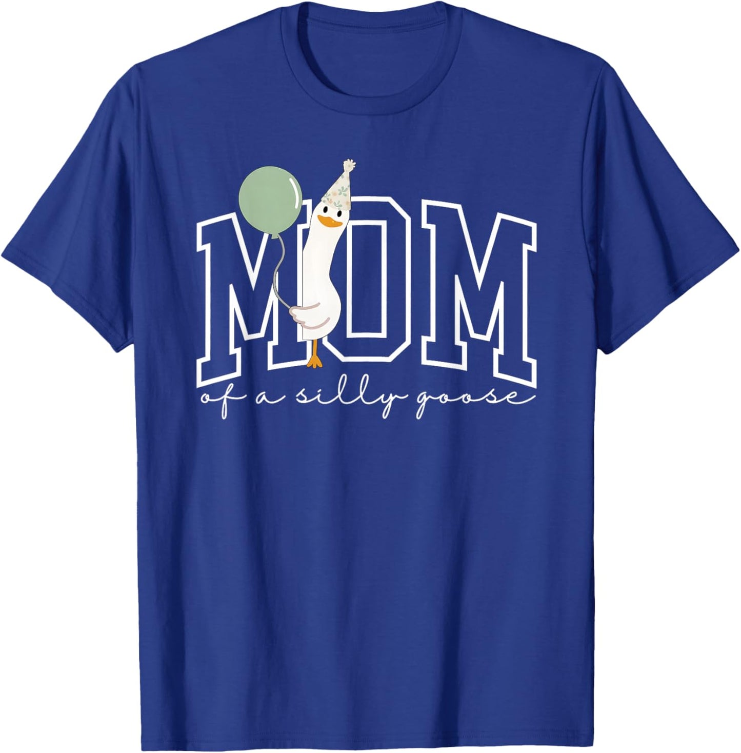 One Silly Goose Mom 1st First Birthday Family Matching T-Shirt - T-Shirt | Royal