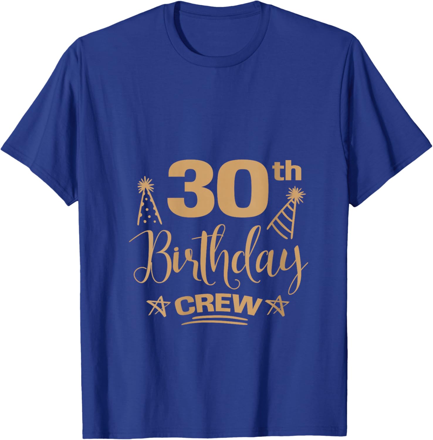 30 Year Old B-Day Funny 30th Birthday Crew Group Friends V-Neck T-Shirt - T-Shirt | Royal