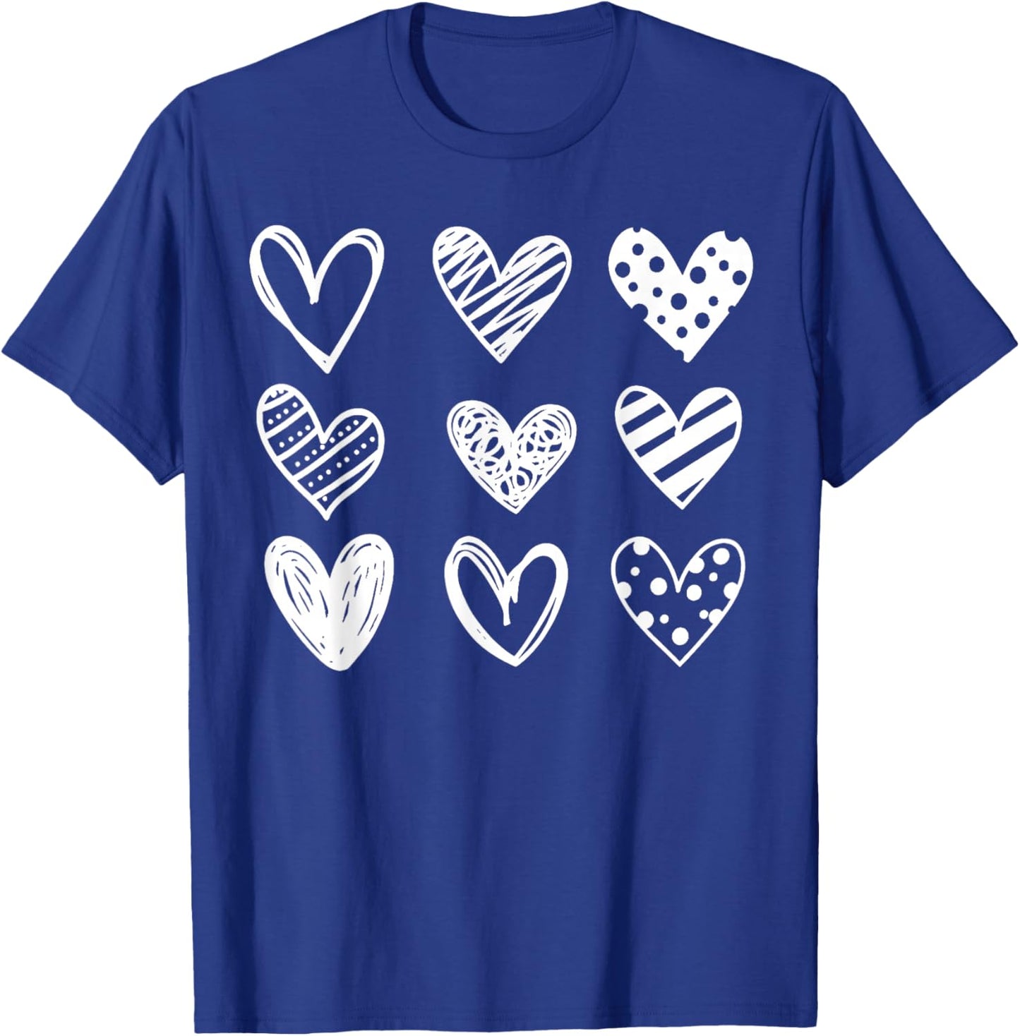 Couple Heart Valentines Day Shirt Women Kids T-Shirt - T-Shirt | Royal