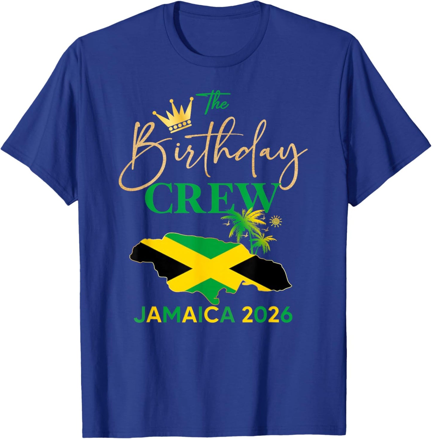 50th Birthday Boy Jamaica Vacay 2026 Spring Break Outfit T-Shirt - T-Shirt | Royal