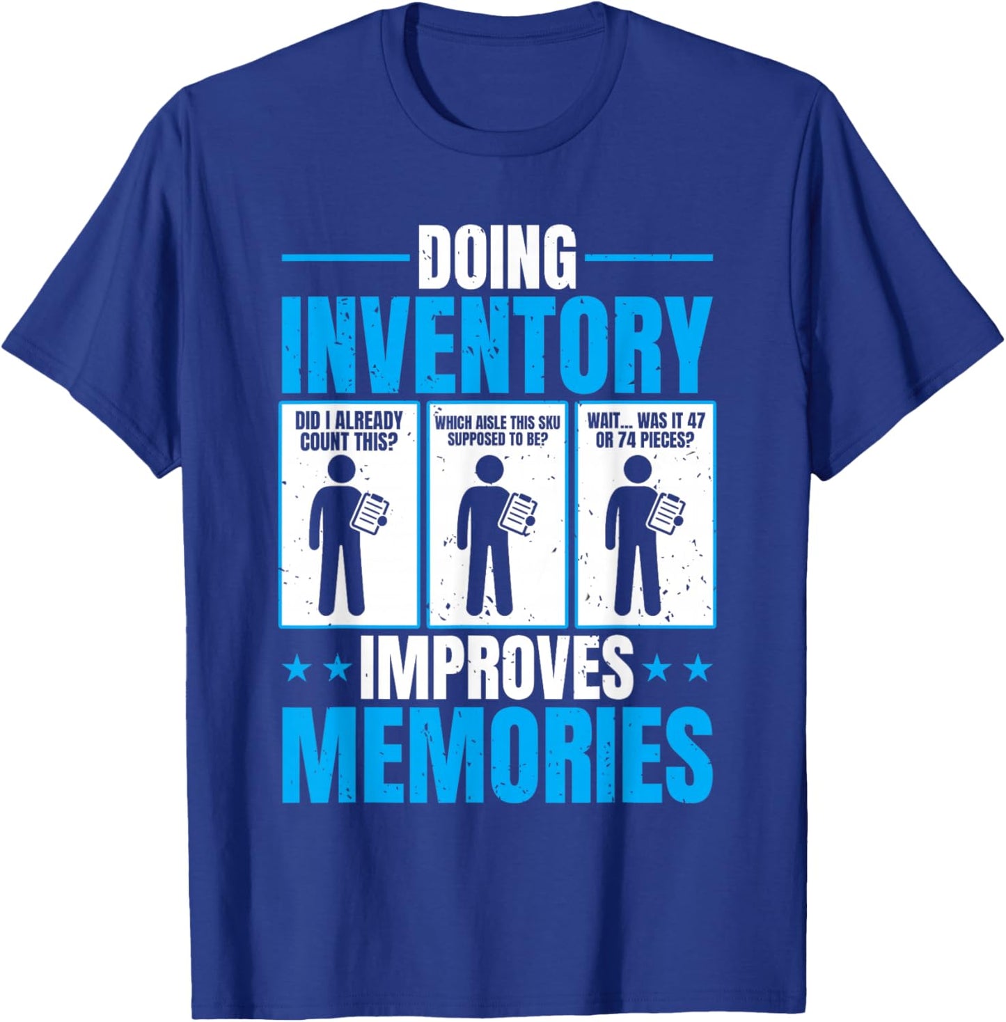 Inventory Control Specialist Inventory prep T-Shirt - T-Shirt | Royal