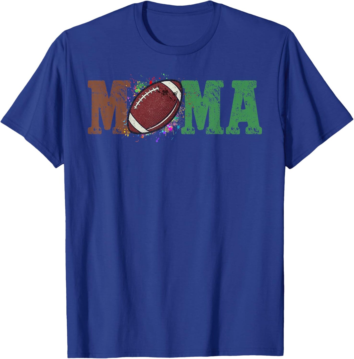 Football Mama 1st Birthday T-Shirt - T-Shirt | Royal