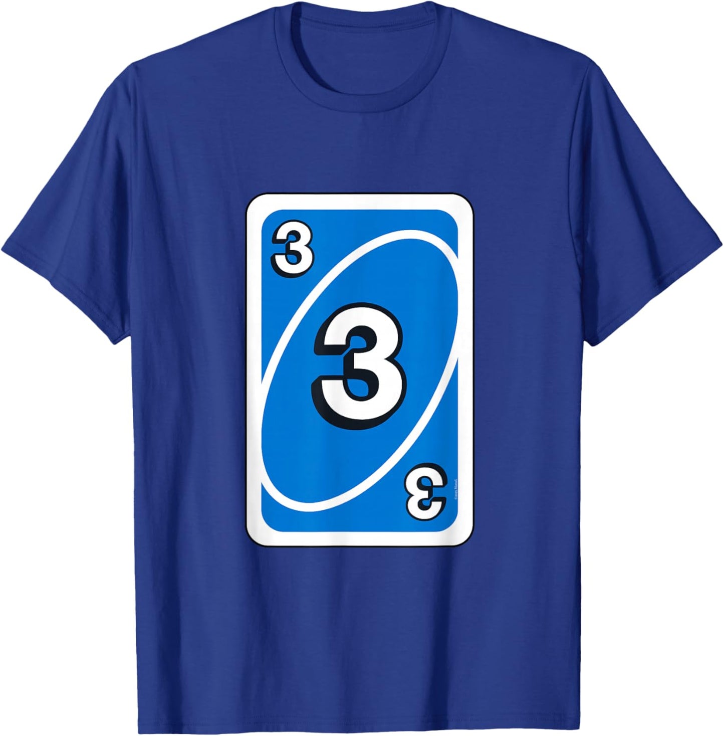 UNO Halloween Blue 3" Card T-Shirt - T-Shirt | Royal