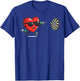 Darts Heart Player Dart Valentine's Day Sunglasses T-Shirt - T-Shirt | Royal